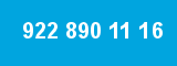 922 890 11 16 922 890 11 16